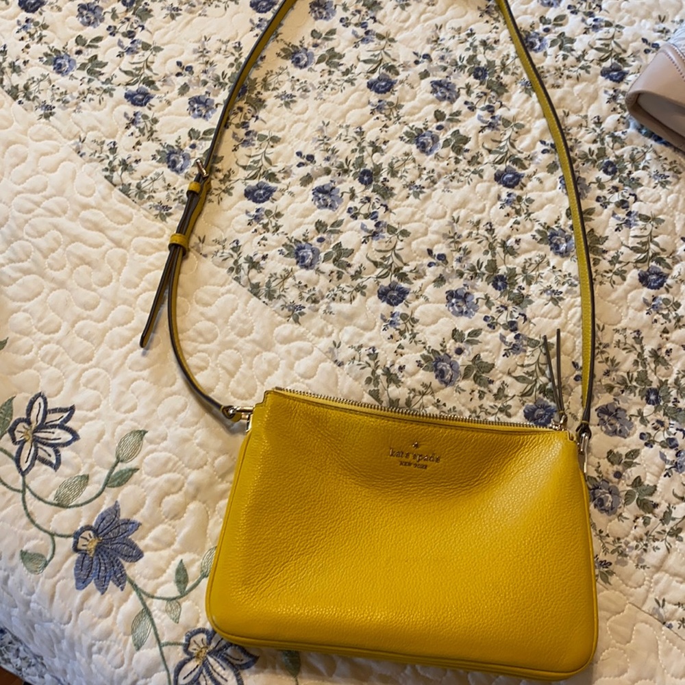 Kate spade golden yellow crossbody